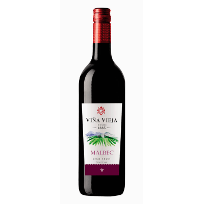 Vino Malbec semi seco Viña Vieja botella x750ml