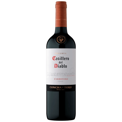 Vino carmenere Casillero del Diablo Concha y Toro botella x750ml