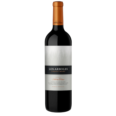 Vino cabernet malbec Los árboles Navarro Correas botella x750