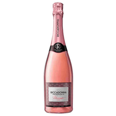 Vino espumante Riccadonna Moscato Rosé botella x750ml