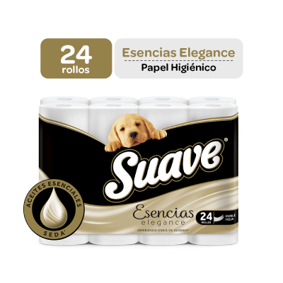 Papel higiénico Suave Esencias pqt x24unds