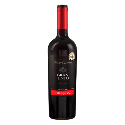 Vino tinto fina reserva Tabernero botella x750ml