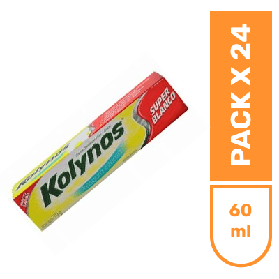 Pasta dental Kolynos Super Blanco x60ml pqt x24