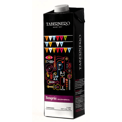Vino Sangría Tabernero caja x1Lt