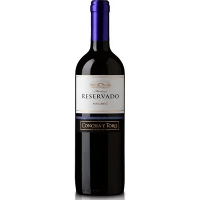 Vino reservado malbec Concha y Toro botella x750ml
