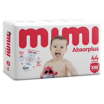 Pañal Mimi Absorplus talla XXG pack x44unds