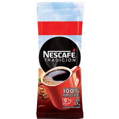 Café instantáneo Nescafe Tradicion tira x10unds x17gr