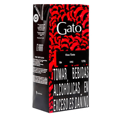 Vino tinto Gato Negro caja x1Lt