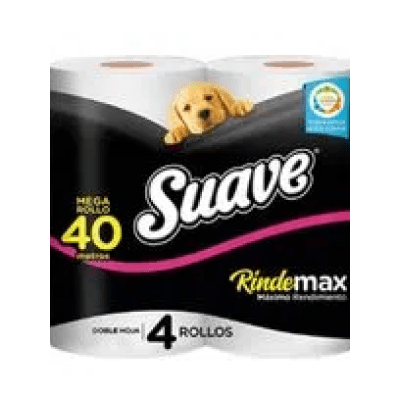 Papel higiénico Suave Rindemax pqt x6x4x381