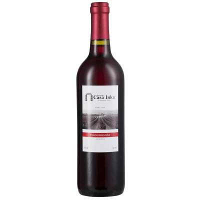 Vino Borgoña semi seco Hacienda Casa Inka botella x750ml