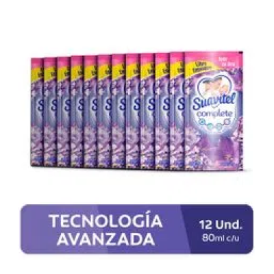 Suavizante Suavitel complete lavanda tira X12X80ml