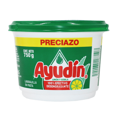 Lavavajilla pasta Ayudín limón pote x750gr