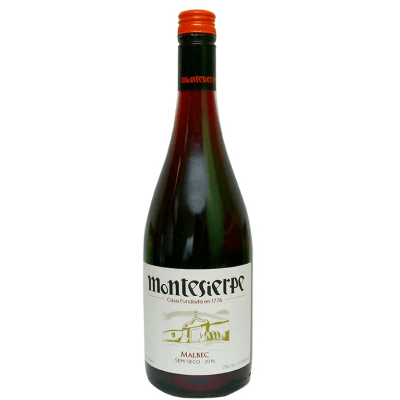 Vino Malbec semi seco Montesierpe botella x750ml