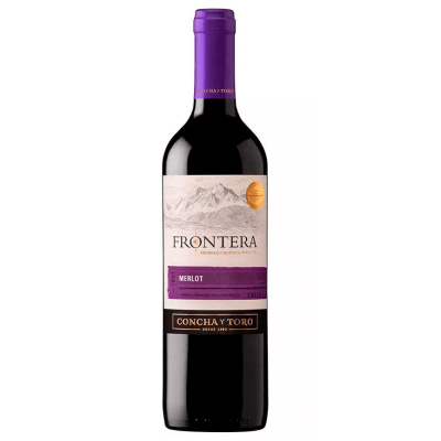 Vino merlot Frontera Concha y Toro botella x750ml