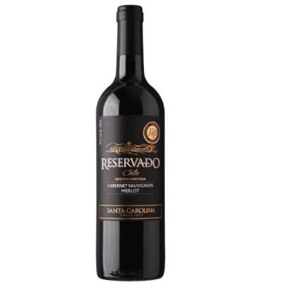 Vino reservado merlot sauvignon Santa Carolina botella x750ml