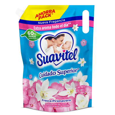 Suavizante Suavitel fresca primavera doypack x 1.5lt